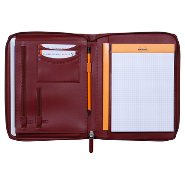 RHODIA Cartella conferenza A5 168107C rosso vino