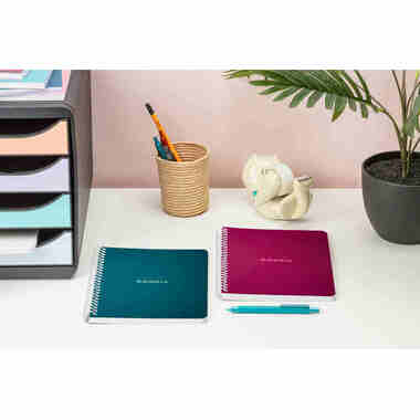 RHODIA Bloc à spirales Couleurs A5 118115C rouge, carreaux 60 feuilles