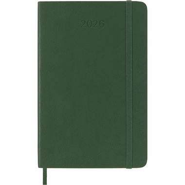 MOLESKINE Agenda Classic Pocket 2026 DSK1512WN2Y26 1W/1S myrtengrün SC 9x14cm