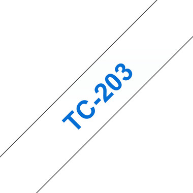 PTOUCH Ruban, laminé bleu/blanc TC-203 PT-3000 12 mm
