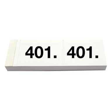 SIMPLEX Garderobenblock 401-500 13098 weiss 100 Blatt