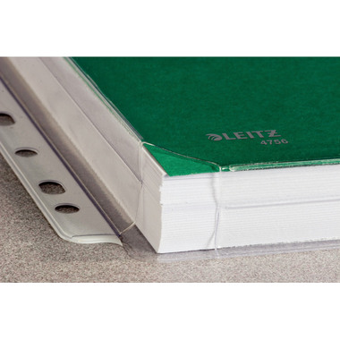 LEITZ Zeigetasche PP Maxi A4 47563003 genarbt, 0,17mm 5 Stück