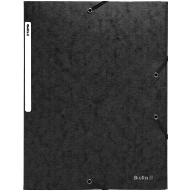 BIELLA Cartella con elastico A4 17840002U nero, 590gm2 220 fg.