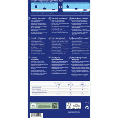 AVERY ZWECKFORM InkJet Fotopapier A4 2572-50 200g,glossy, weiss 50 Blatt