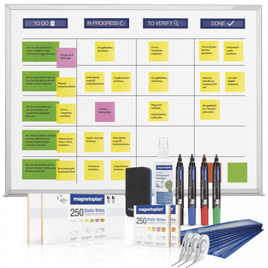 MAGNETOPLAN SCRUM Board 1800x1200mm 1240698 XL inkl. Zubehör