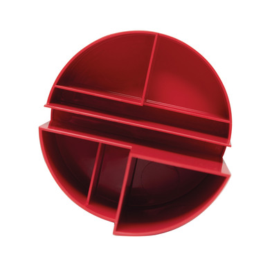 MAUL Stifteköcher Recycle 6.35 6 Fächer, rosso