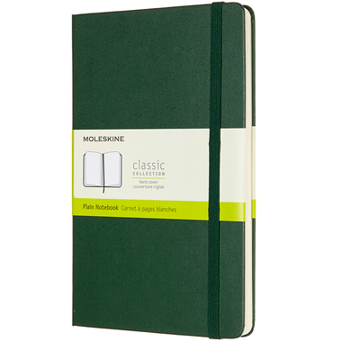 MOLESKINE Carnet HC L/A5 629070 en blanc, vert, 240 pages