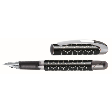 ONLINE Füllhalter College Silver M 12510/3D Black Style, silver