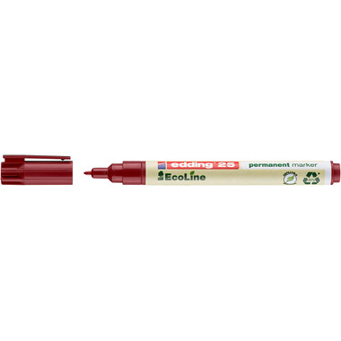 EDDING Permanent Marker 25 EcoLine 25-2 rot