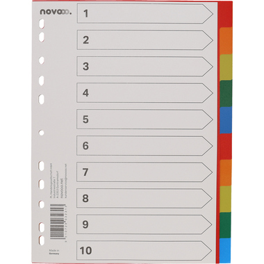 NOVOOO Répertoires PP A4 40982 multicolor 10 pcs.