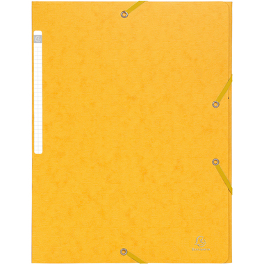 EXACOMPTA Classeur à élastique A4 55759E jaune 3 volets
