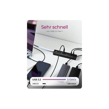 ICY BOX USB-Hub IB-HUB1737-C3