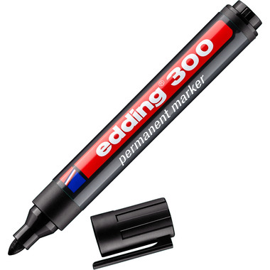 EDDING Permanent Marker 300 1,5-3mm 300-1 schwarz