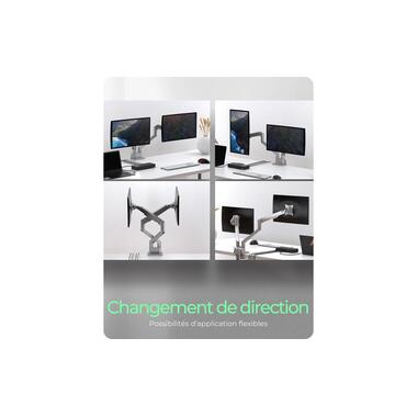 ICY BOX Tischhalterung bis 9 kg – Silber