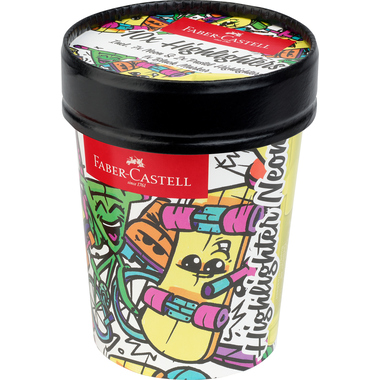 FABER-CASTELL Leuchtstift Icecream cup 1-5mm 254695 Superfluorescent 10 Stück