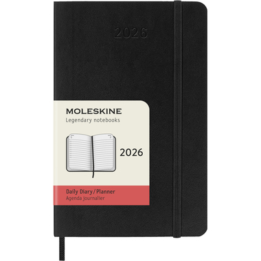 MOLESKINE Agenda Classic Pocket 2026 DSB12DC2Y26 1T/1S schwarz SC 9x14cm