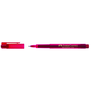 FABER-CASTELL Penna Broadpen 1554 0.8mm 155421 rosso