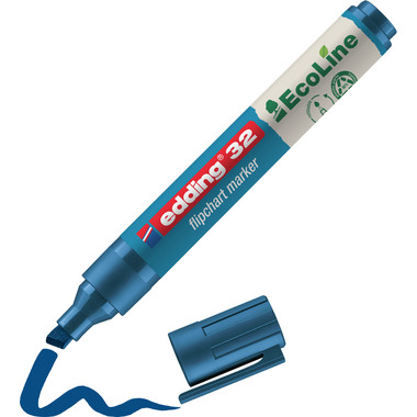 EDDING Flipchart Marker 32 1-5mm 32-3 bleu, Eco Line