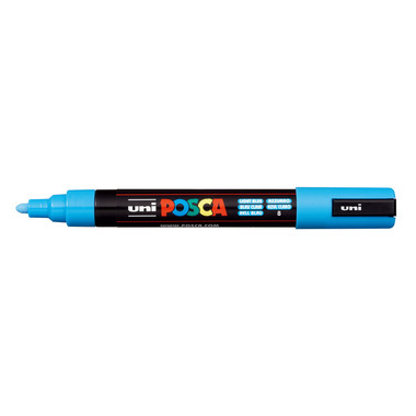 UNI-BALL Posca Marker 1,8-2,5mm PC-5M L.BLUE hellblau, Rundspitze