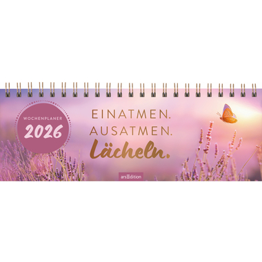 ARS EDITION Calendario da tavolo 2026 13570 Einatmen DE 29.7x11.5cm