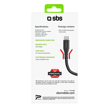 Datenkabel und USB-Aufladung - Micro USB ultra-resistent