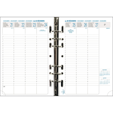 EXACOMPTA Ersatzinhalt Exatime 21 2026 28272E 1W/2S 14.2x21 cm