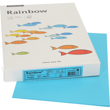RAINBOW Papier bleu/87 A4 88043116 FSC, 120g 250 feuilles