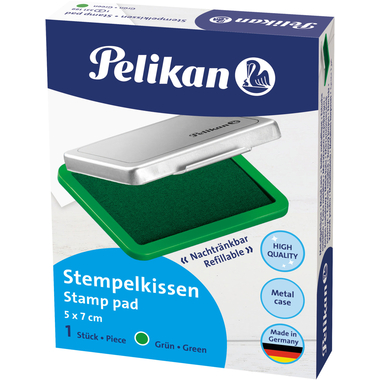 PELIKAN Tampon encreur métal vert 331199 No.3 7x5cm