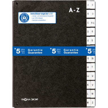 PAGNA Vorordner A4 24241-04 schwarz A-Z