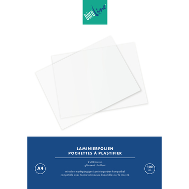 BÜROLINE Pelicole per laminazione A4 47150000 lucido, 80my 100 pezzi