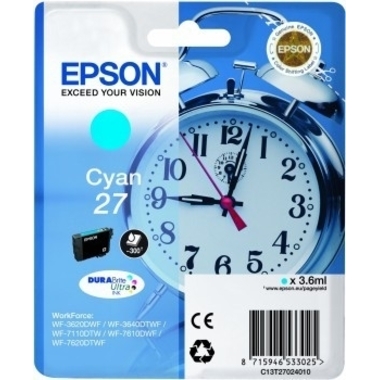 EPSON Tintenpatrone cyan T270240 WF 3620/7620 300 Seiten