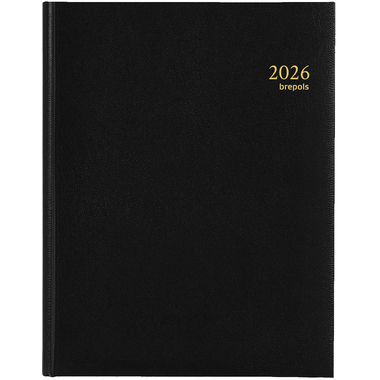 BREPOLS Agenda Timing Lima Kul. 2026 0.136.1256 1W/2S schwarz 17.1x22cm