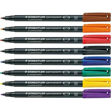 STAEDTLER Lumocolor permanent M 317 WP8 8 Farben ass.