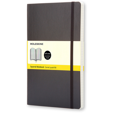 MOLESKINE Notizbuch Soft A6 712-4 kariert schwarz