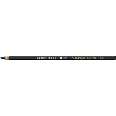 CARAN D'ACHE Crayon coul. Supracolor 3,8mm 3888.496 noir d`ivoir