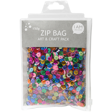 I AM CREATIVE Pailletten Set 150g 4010.07 assortiert