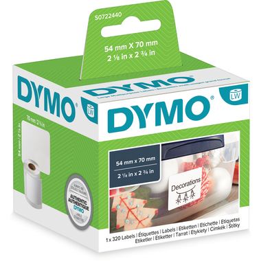 DYMO Disketten-Etiketten S0722440 perm.70x54mm 300 Stück