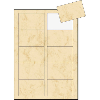 SIGEL Visitenkarten 85x55mm DP744 beige, 225g 100 Stück