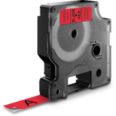 DYMO Nastro D1 nero/rosso S0720570 12mm/7m