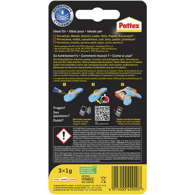 PATTEX Ultra Gel Mini Trio 3g