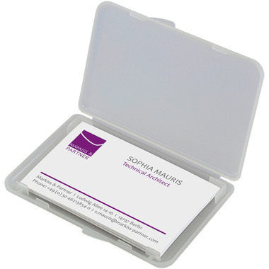 SIGEL Etui cartes de visite 89x57mm VA140 transparent pour 25 cartes