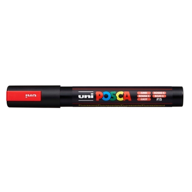 POSCA Marker 1.8-2.5mm PC-5M F.RED fluo rot, Rundspitze