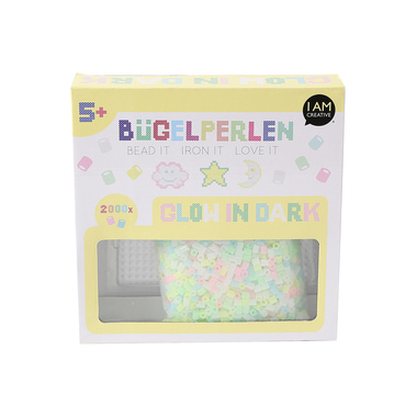 I AM CREATIVE Bügelperlen 4012.48 nachtleuchtend, 2000 Stück