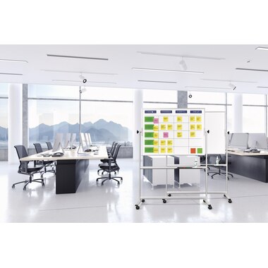 MAGNETOPLAN SCRUM Board 1200x900mm 1240499 Standard mobil acc. incl.