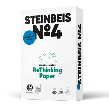 STEINBEIS Carta per copie No.4 A4 88334290 80g, recycling 500 fogli