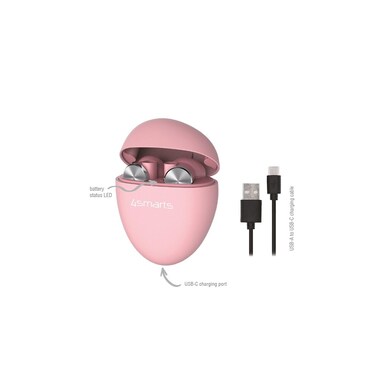 4smarts True Wireless In-Ear Headphones Pebble Pink