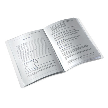 LEITZ Sichtbuch WOW PP A4 46310062 violett 20 Taschen