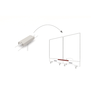 MAGNETOPLAN Top-Connector double 1146098 weiss, für Infinity Wall