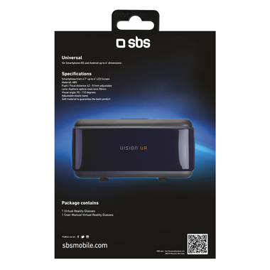 Casque de réalité virtuelle 3D pour smartphone jusqu’à 6”