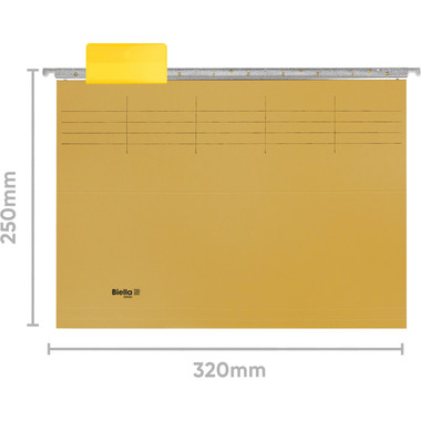 BIELLA Hängemappen-Set A4 27145520U gelb 32x25cm 5 Stück